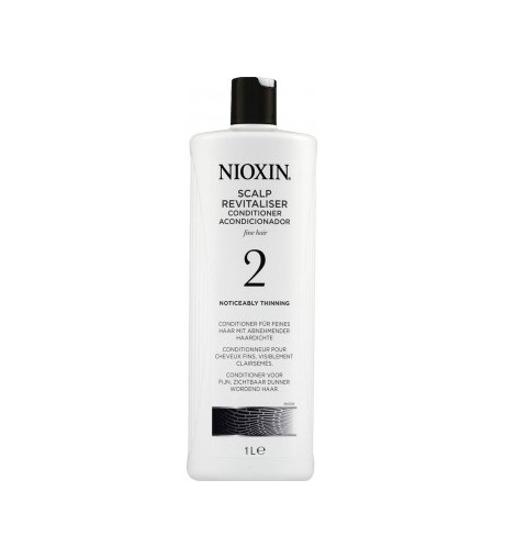 Conditionneur pour cheveux fins. Visiblement clairsemés. NIOXIN 2 1000ml