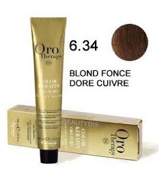 OROTHERAPY COLORATION N°6.34 BLOND FONCE DORE CUIVRÉ 100 ml