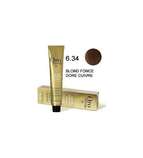 OROTHERAPY COLORATION N°6.34 BLOND FONCE DORE CUIVRÉ 100 ml