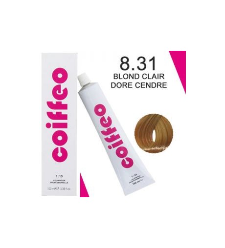 COIFFEO 8.31 BLOND CLAIR DORE CENDRE 100 ML