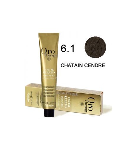 OROTHERAPY COLORATION N°6.1 BLOND FONCÉ CENDRÉ 100 ml 