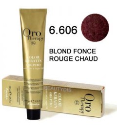 OROTHERAPY COLORATION N°6.606 BLOND FONCÉ ROUGE CHAUD 100 ml