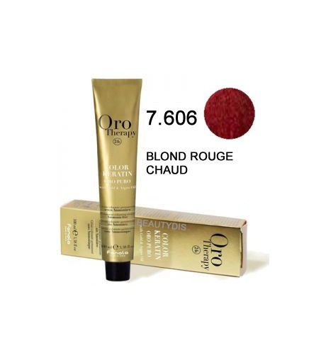 OROTHERAPY COLORATION N°7.606 BLOND ROUGE CHAUD 100 ml